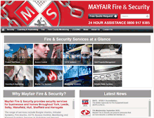Tablet Screenshot of mayfairsecurity.co.uk